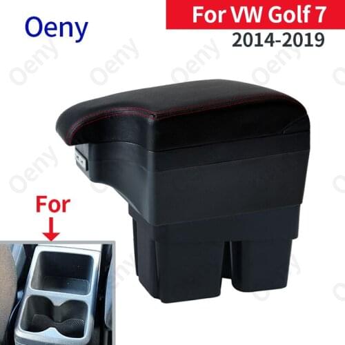 For VW Golf 7 Armrest box 2014 2015 2016 2017 2018 2019 Mk7 Interior special Retrofit parts Car Armrest box Center Storage box