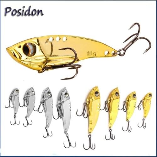 Posidon 3.5g/7g/12g/18g Metal JIgging Lures VIB Hard Metal Bait Fishing Jig Lure Sinking Artificial Bait Wobbler Vibrate Pesco