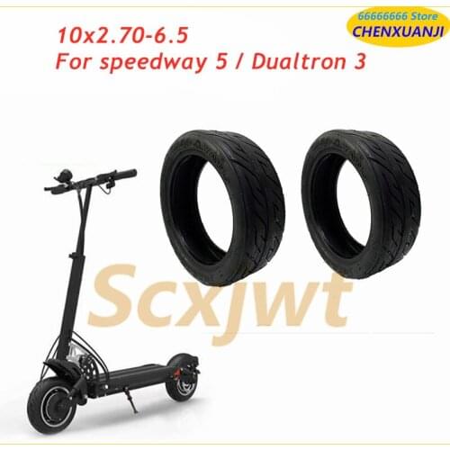 Upgrade 10x2.70-6.5 City-road Vacuum Tyres 10 Inch Tubeless Tire for FLJ SK1 Speedway 5 Dualtron 3 Electric Scooter Wheel