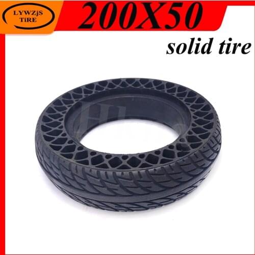 200x50 Solid Tire for Electric Scooter 8-inch Explosion-proof Tubeless Tire Motor Rear Wheel Tire Accessories