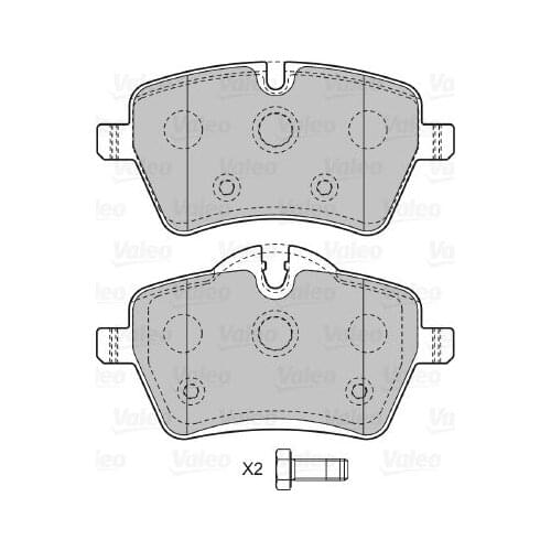 BRAKE BALATASI FRONT MINI COOPER 1,6 S/1,6 16V VALEO 598925