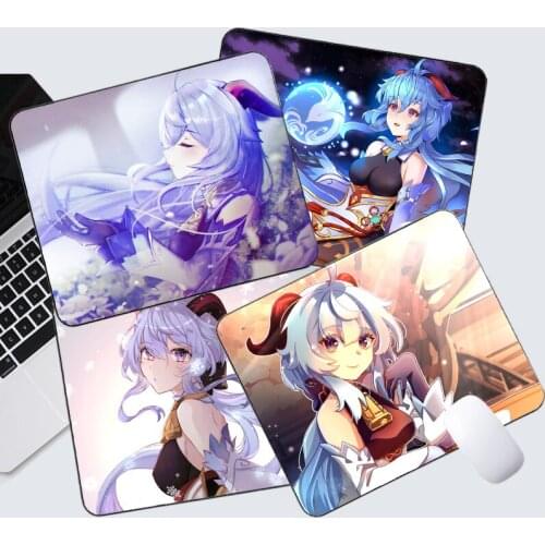 Ganyu Genshin Impact Mouse Pad Mousepad Gaming Gamer Deskpad Desk Mats Laptop Mouse Mice Mat Office Table Mat