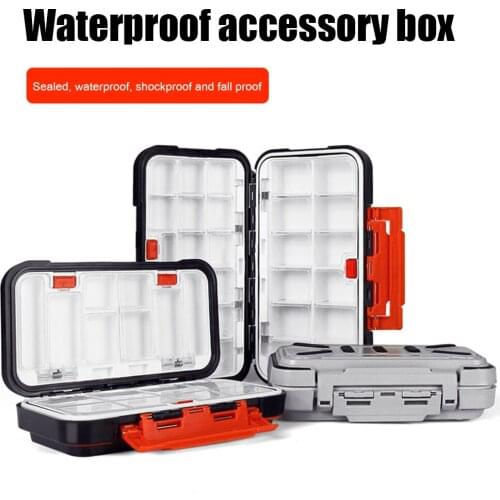 Waterproof Shock-Proof Fishing Tackle Box Double-Sided Bait Lure Box Fish Hook Hook Up Storage Box Carp Fly Fishing Box