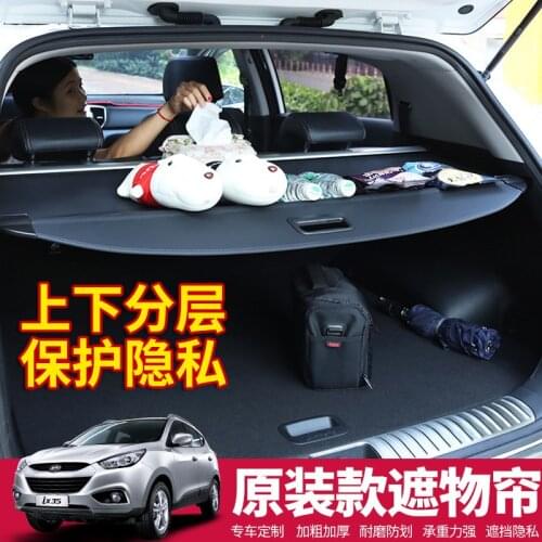 Retractable Trunk Shelf Shade Curtain Security Cargo Cover 1 Pcs For Hyundai IX35 2018 2019 Interior