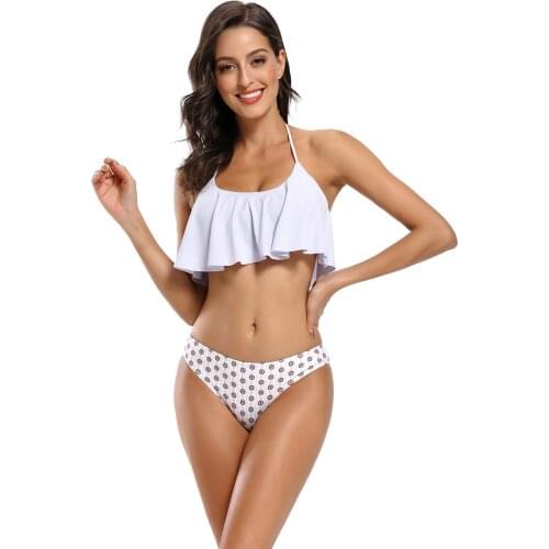 Women Swimsuit Two Piece Swimsuits Womens Halter Swimsuit Triangle Bottoms Bikini Sexy Swimwear Women Bathing Suit for Womens