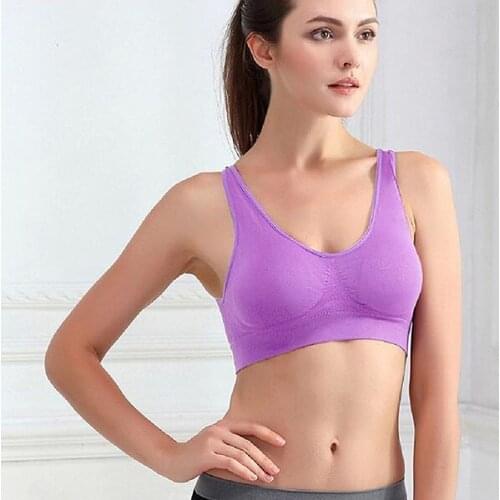 Big Size Fitness Women Underwear Seamless Adjustment Sports Sleep Tops Bralette Push Up With Pads Vest Bra