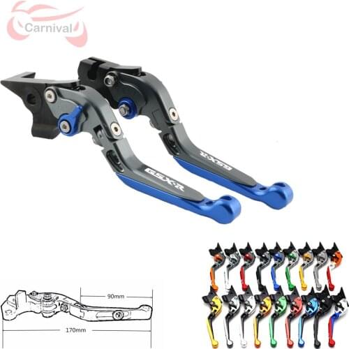 18 Colors Extendable Foldable Motorcycle Brake Clutch Levers For Suzuki GSXR600 GSX-R 600 2011 2012 2013 2014 2014 2015 2016