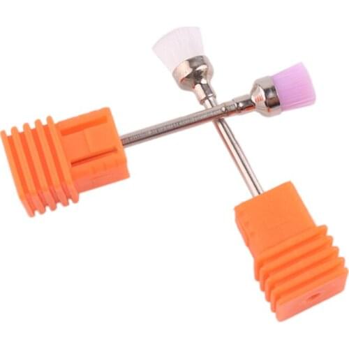 2Pcs Manicure Tool Dust Brush Electric Grinder Dedicated Cleaning Brush Nail Polishing Dust Brush Electric Manicure Drill & Acce