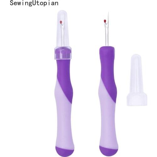 2PCS Plastic Handle Craft Thread Cutter Seam Ripper Stitch Unpicker Hand Tools Needles DIY Arts Sewing Accessories