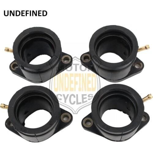 4 Pcs Black Carburetor Adapter Intake Manifold Joint Boot Set for Yamaha YZF600R 1995-2007 2006 2005 Carburador Moto