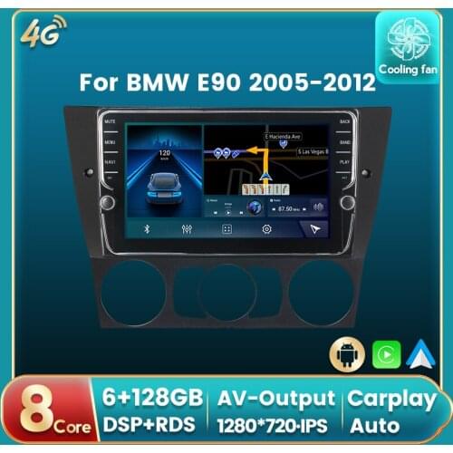 Android 11 Eight Core 4G LTE DSP RDS Car Radio Auto Multimedia DVD Player For BMW E90 2005-2012 GPS Navi Auto carplay IPS