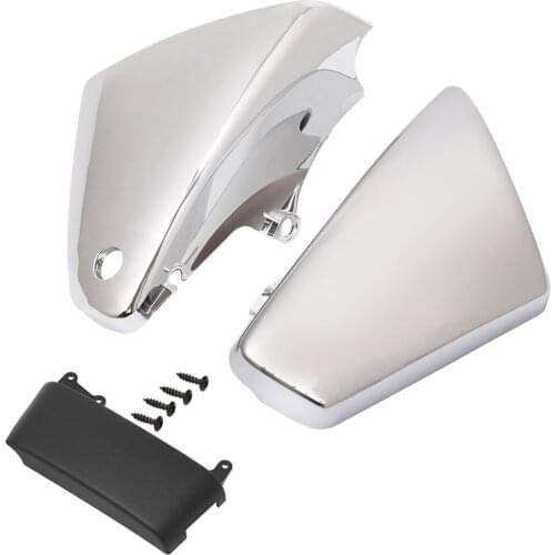 Motorcycle Chrome ABS Plastic Battery Side Fairing Cover For Kawasaki Vulcan 900 VN900 Classic Custom 2006-2020