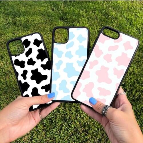 Krajews cow spots animal mo mo coque Phone Case for iPhone 12 mini 5 6S 7 8 PLUS X XS XR 11 PRO MAX SE 2020 Back Cover Funda