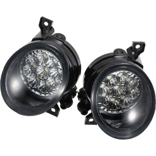 JanDeNing1 Pair LED Front Bumper Fog Light lamp Replacement Left +Right For Volkswagen Sagitar Jetta MK5 2005-2009