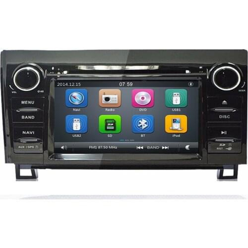 New 7" 2 DIN CAR multimedia player for Toyota Sequoia Tundra 2007-2008 2009-2019 RADIO stereo auto audio navigation with DVD
