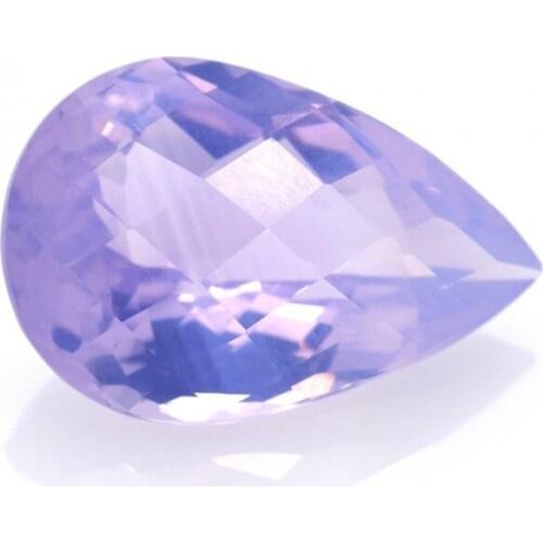 13,52 ct Amethyst Pear Cut with Chessboard