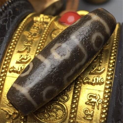 Wholesale Natural Agate Nine Eyes Five Eyes Dzi Old Object Loose Jewelry DIY Beads Material Necklace Bracelet Rosary Pendant