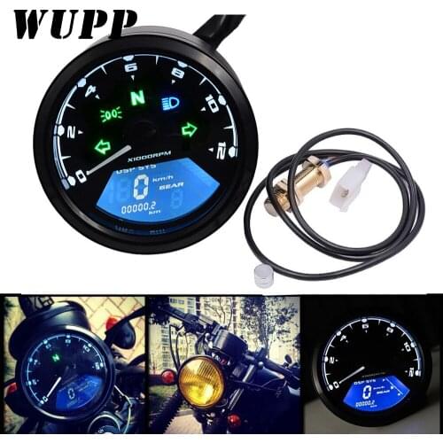 Panel motorcycle speedometer motorcycle Night vision dial Odometer LED multifunctional digital indicator Tachometer Oil gauge