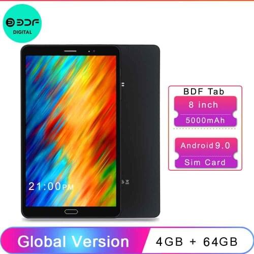 8 Inch 1GB RAM 32GB ROM Tablet PC Android 6.0 Google Sim Card Phone Call WIFI IPS 1280*800 LCD 5000Mah Battery 5MP+2M Cameras