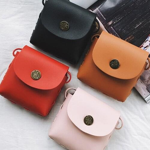 Shoulder Bag For Girls Messenger Coin Purses Box Small Change Purse Flap Vintage Baby Money Wasit Bag
