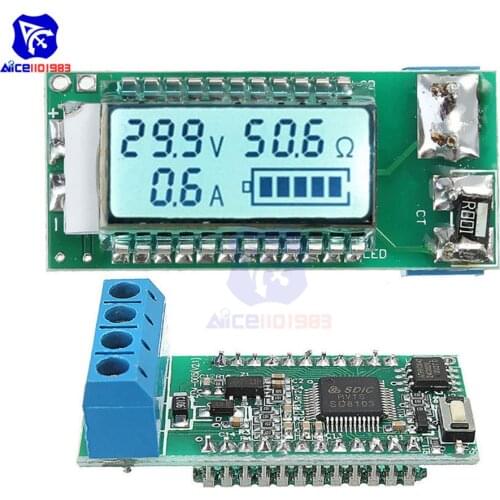 Diymore LCD Display 18650 Lithium Li-ion Battery Capacity Tester Current Voltage Resistance Detector