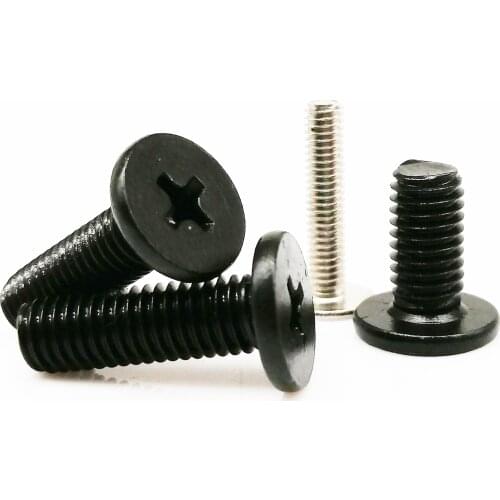 50pcs M1.2 M1.4 M1.6 M2 M2.5 M3 Micro Small Cross Phillips Ultra Thin Wafer Low Flat Head Screw Bolt for Laptop Computer Phone