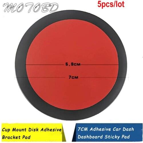 5PCS 7cm Auto DVR GPS Brakect Base Pad Universal GPS Adhesive Car Dash Dashboard Sticker Suction Cup Mount Stand