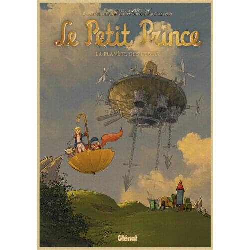The Little Prince Series Poster Nursery Kids Room Wall Decor Quality Canvas Cartoon Painting Retro Art Decor Picture Home Decor