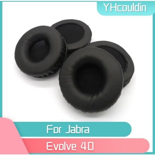 YHcouldin Earpads For Jabra Evolve 40 Headphone Accessaries Replacement Wrinkled Leather
