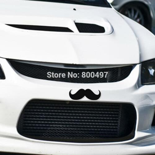10 x Funny British Style Car Sticker Car-covers Mustache Detective Car Decal for Tesla Chevrolet Volkswagen Toyota Honda Hyundai