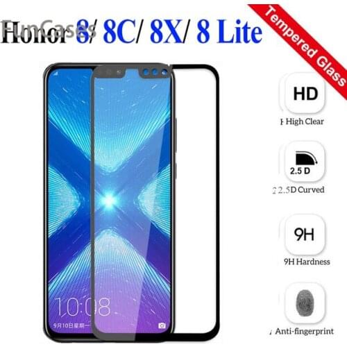 3d full tempered glass for huawei honor 8x 8S 8A pro honer hono 8c 8 x Lite screen protector protective film huavei x8 c8 8 lite
