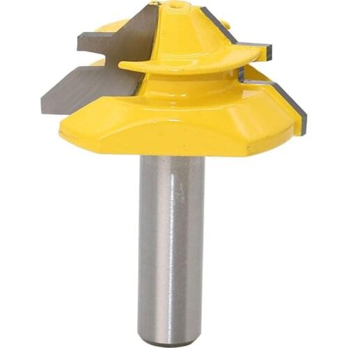 1/2 45 Degree Woodworking Drill Bit Woodworker Lock Miter Router Bit Shank Tenon Cutter Woodwork Milling Cutters