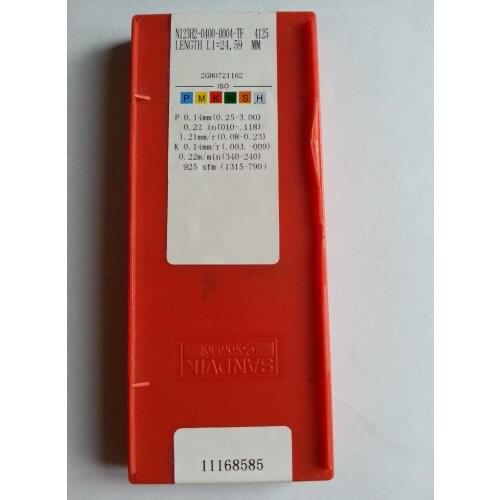 10PCS CARBIDE INSERT N123H2-0400-0004 TF4125