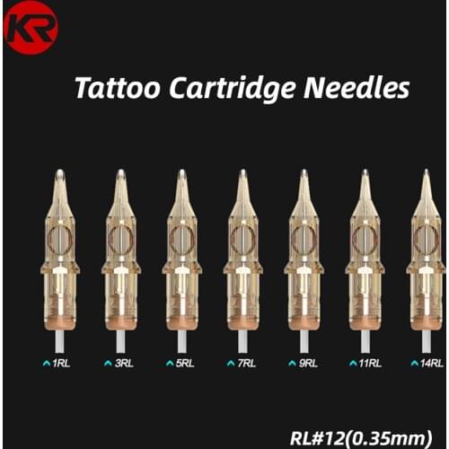 Newest 20 pcs RL Disposable Tattoo Cartridge Needles Round Line Rotary Pen Sterile Tattoo Needles Supply Permanent Makeup