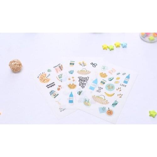 3pcs Lovely life sticker Organizer Calendar Diary Book Planner Scrapbook Decoration Diary Sticker papeleria