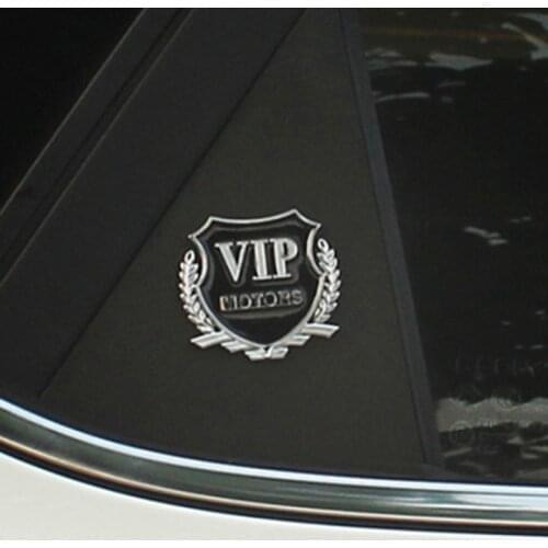 3D metal VIP car logo car stickers 2 pieces for lada granta kalina vesta priora largus 2110 niva 2107 2106 2109 vaz samara