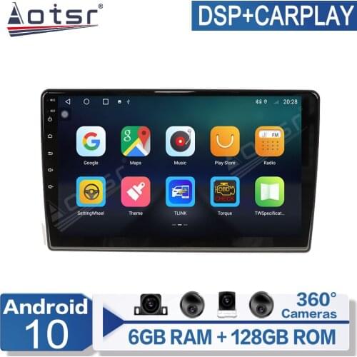 6+128G-Android Radio Car Multimedia Video Player For Toyota Wish 2009-2012 navigation GPS IPS screen PX6 No 2 Din AutoRadio
