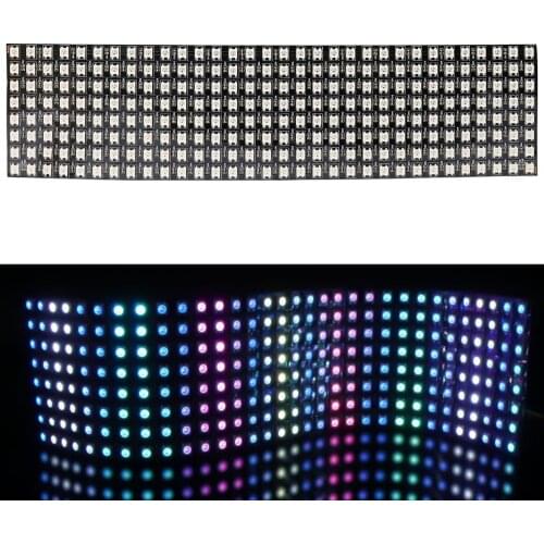 8x32cm SK6812 Digitale Flexible LED Matrix Panel Eingebaute WS2812B IC 256 Pixel Einzeln ansteuerbare LED-Licht mit Full Dream
