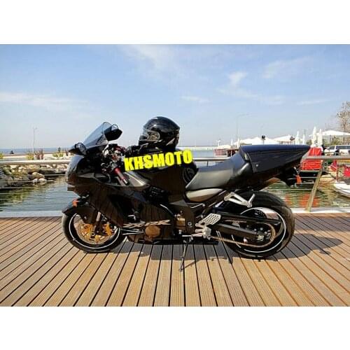 ABS Gloss black Fairing kit for KAWASAKI Ninja ZX12R 02 03 04 05 ZX 12R 2002 2004 2005 Injection mold Fairings set+gifts KE01