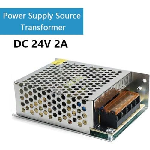 AC 110V 220V to DC 24V 2A 48W Power Supply Source Transformer For motor Linear actuator Led Strip 36W