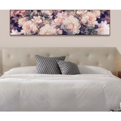 5D New Full Diamond Painting Wealthy Peony Flower Cross Stitch Modern Bedside Bedroom Painting Diy Diamond Embroidery