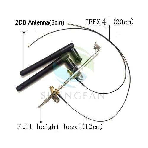 SMA WIFI antenna IPEX1 / IPEX4 to SMA wireless network card 2DB/8DB antenna full height / half height bezel
