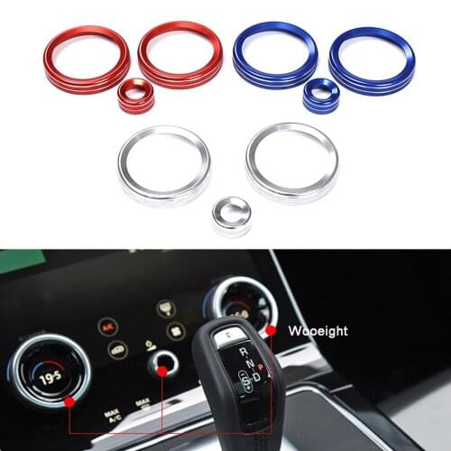 Wooeight 3X Aluminum Alloy Car Air Conditioning Knob Volume Control Knob Cover Trim Fit For Land Rover Range Rover Evoque 2020