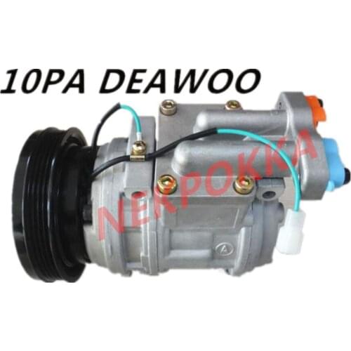 Automotive air conditioning compressor for Daewoo excavator,for 10PA Daewoo compressor, 4PK 24V