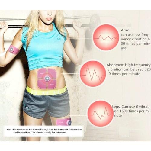 A071 Wireless Vibration Body Slimming Machine Fat Burning Fitness TrainingHipWorkout Abdominal Muscle Trainer MassageStimulator