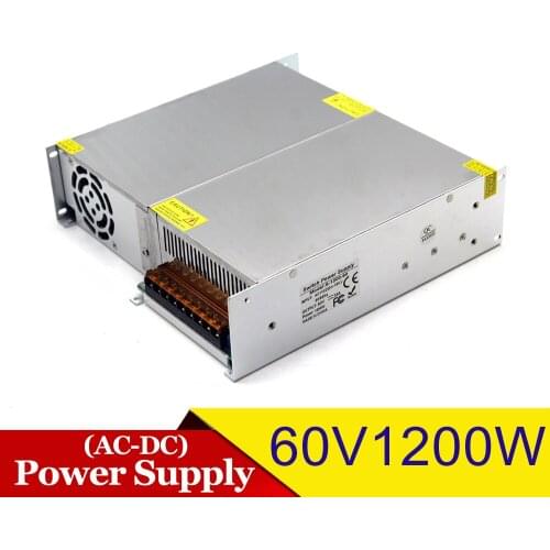 Single Output Power Supply DC 12V 18V 24V 30V 36V 42V 48V 60V 1200W Transformers 220V 110V AC-DC SMPS For Light CNC CCTV Stepper