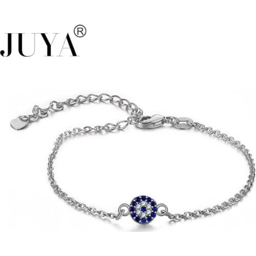 Pulseras mujer moda 2018 new gold rose gold small charm blue evil eye bracelets for women gift friendship bracelets