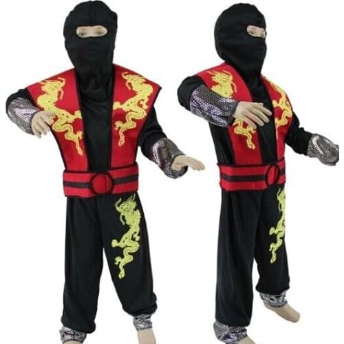 Kids Halloween Cosplay Ninja costume performance clothing Carnival party children Ninja Clothes