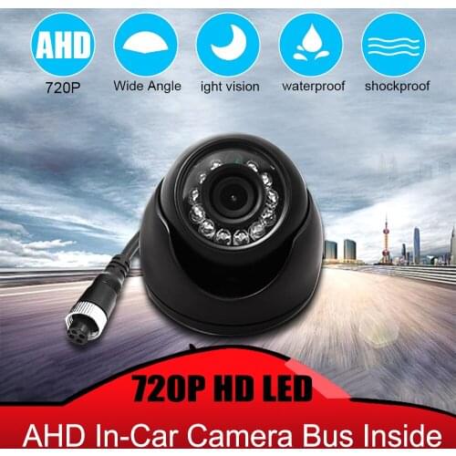 Carsanbo AHD 720P HD LED Infrared Light Super Night Vision 360 Degree Rotating In-car Camera BUS Inside camera For AHD monitor
