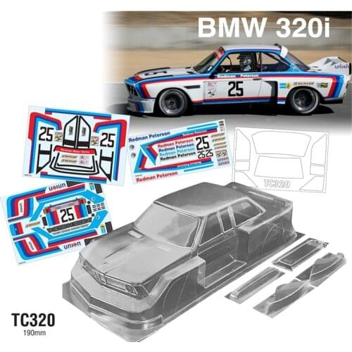 Rc Car Shell BMW 320i Clear Body 190mm For 1:10 Scale On Road Electric Cars Model